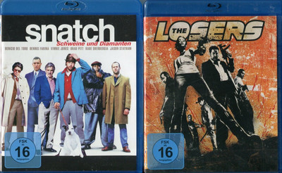 Snatch + The Losers (Blu-ray) Brad Pitt, Jason Statham, Chris Evans, Zoe Saldana