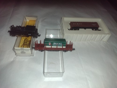 Model Power 7521 Spur N 0-6-0 Tenderlokomotive, Roco Beck's & Bach Holzfracht | Zustand: Used