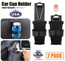 2PCS Universal Vehicle Car Truck Cup Holder Case Drink Bottle Door Mount Stand