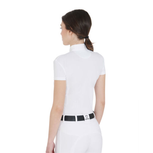 Polo T-shirt equitazione donna Equestro in tessuto tecnico elasticizzato - Imagen 2 de 4