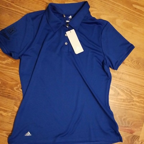 Adidas Blue Golf Shirt Woman Medium NWT 
