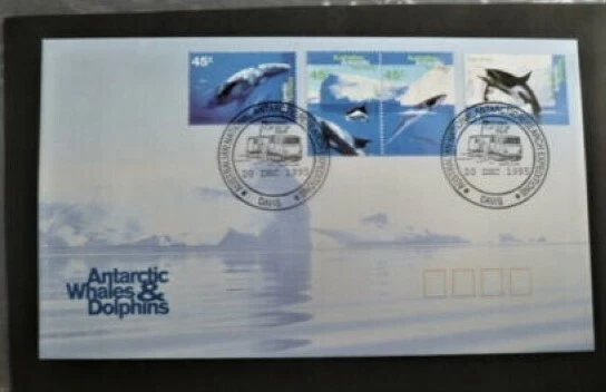 AAT 1995 - Ballenas y Delfines - Juego de 4 Fundas Base Foto 2 de 4