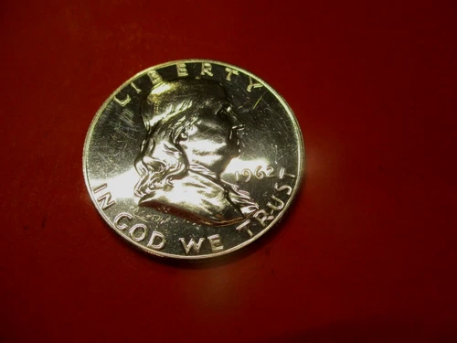 1962 P  Franklin Half Dollar - Choice Gem Brilliant Uncirculated Lustrous