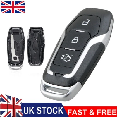 QNGENET For Ford Mondeo Mustang Edge Galaxy S-max 3 Button Remote Car Key Fob Case Shell