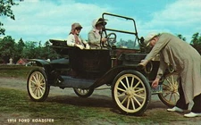 Vintage Postcard 1914 Classic Ford Roadster Model Automobile Car Transportation