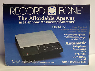 RECORD-O-FONE ROF 4400 VOX VINTAGE TELEPHONE ANSWERING MACHINE TAPE RECORDER