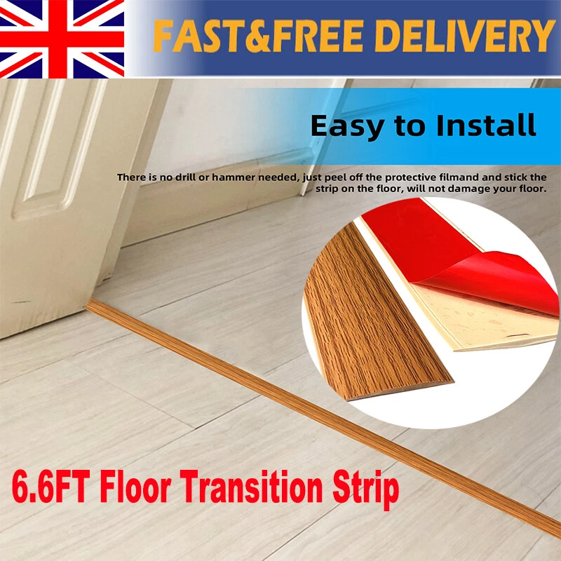2m Floor Transition Strip Self Adhesive Laminate Floor Floor Door Divider Strip
