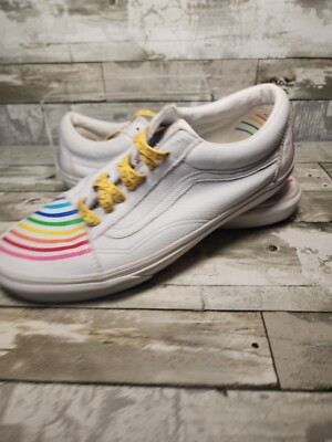 Vans Flour Shop Rainbow Old Skool Mens 10.5 / Womens 12 
