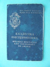 POLAND, Galicia 1935 LWOW,  payment book from saving association.