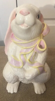 Easter Bunny Standing Up Ceramic 12 
