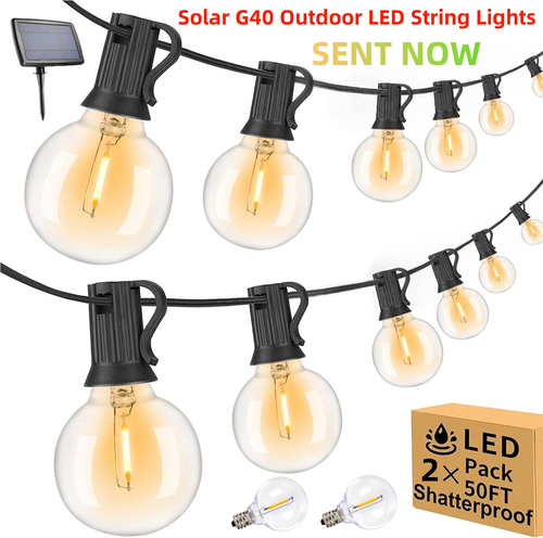 Solar String Lights - 50 ~ 200 Fuß LED Outdoor String Lights - bruchsicher, wasserdicht - Bild 33 von 39
