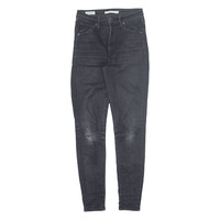 LEVI'S Mile High Distressed BIG E Jeans Denim Skinny Stone Wash Womens W25 L28