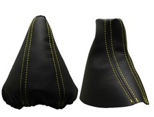 Gelb Faden Schaltsack und Handbremsmanschett Für BMW X3 E83 (2003-2011)