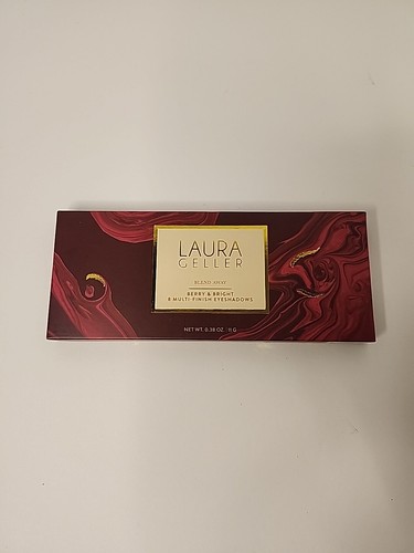 NUEVO EN CAJA Paleta de Sombras de Ojos Laura Geller BLEND AWAY Berry & Bright 8 Multi-Acabado NUEVO - Imagen 1 de 4