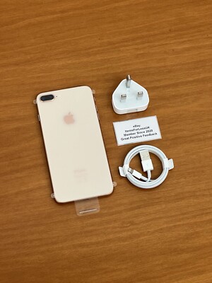 NEU Apple iPhone 8 Plus 64GB Gold 4G entsperrt iOS 16.7.5 UK 100 % Batteriezustand