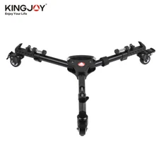 KINGJOY VX-600 Flexible Tripod Dolly 3 Wheels Photography Heavy Duty Tripod Legs