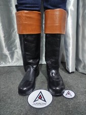 Riding Leather Boot With Leather Sole Revolutionary War Colonial. Long Boot,Boot