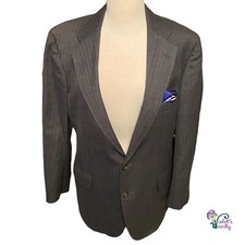 Vintage Chaps Men's Blazer Sport Coat Herringbone Sports Jacket 42R Ralph Lauren