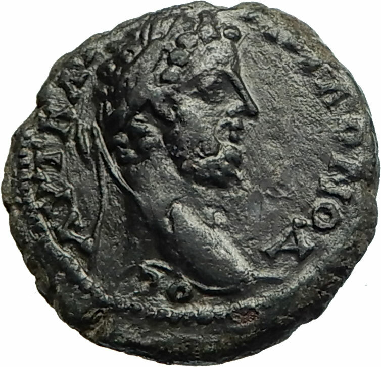 COMMODUS 177AD Nicopolis QUALITY Ancient Roman Coin ATHENA SHIELD ...