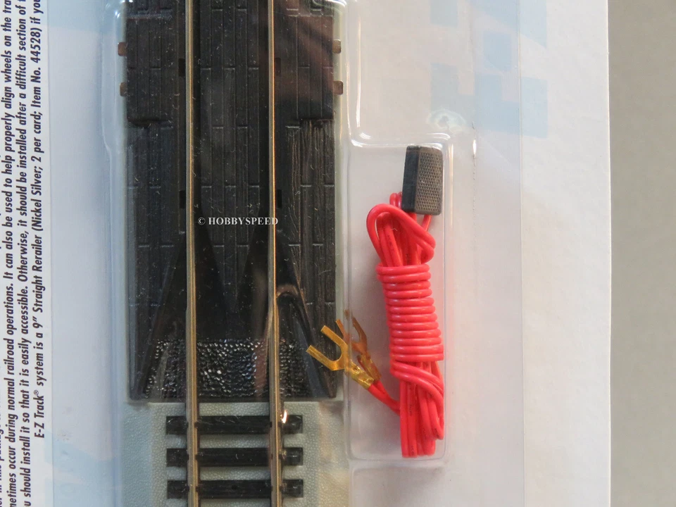 BACHMANN 44510 HO E-Z TRACK 9" TERMINAL RECTO RERAILER níquel plata BAC44510 Foto 3 de 4