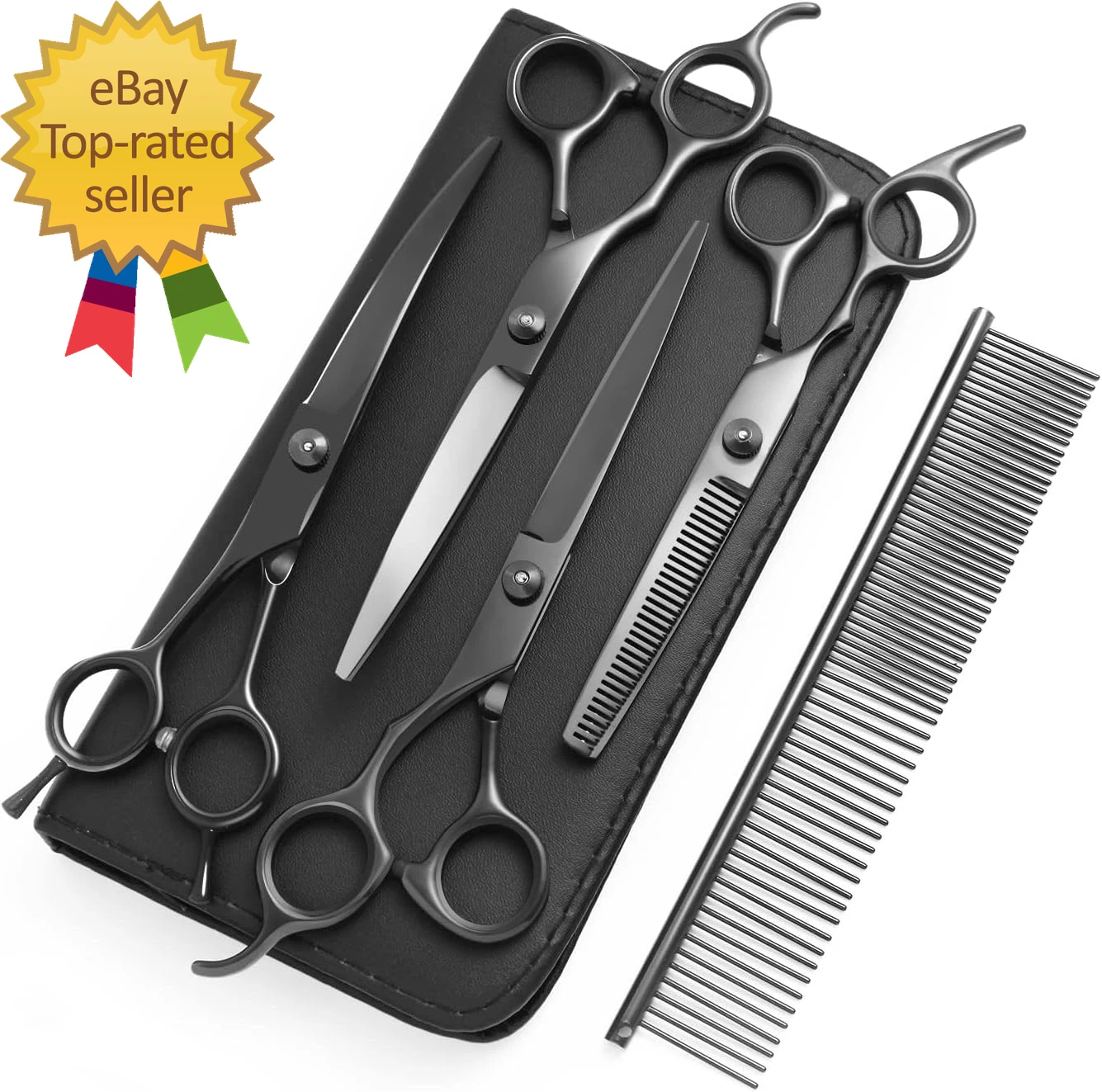 8.0 in 9CR Titanium Professional Dog Grooming Scissors Set Grooming Scissors
Opens in a new window o