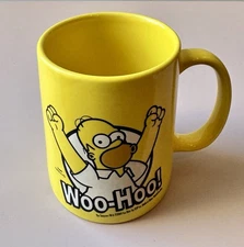 The Simpsons Homer Simpson Woo-Hoo Yellow Coffee Mug ICUP ©2009