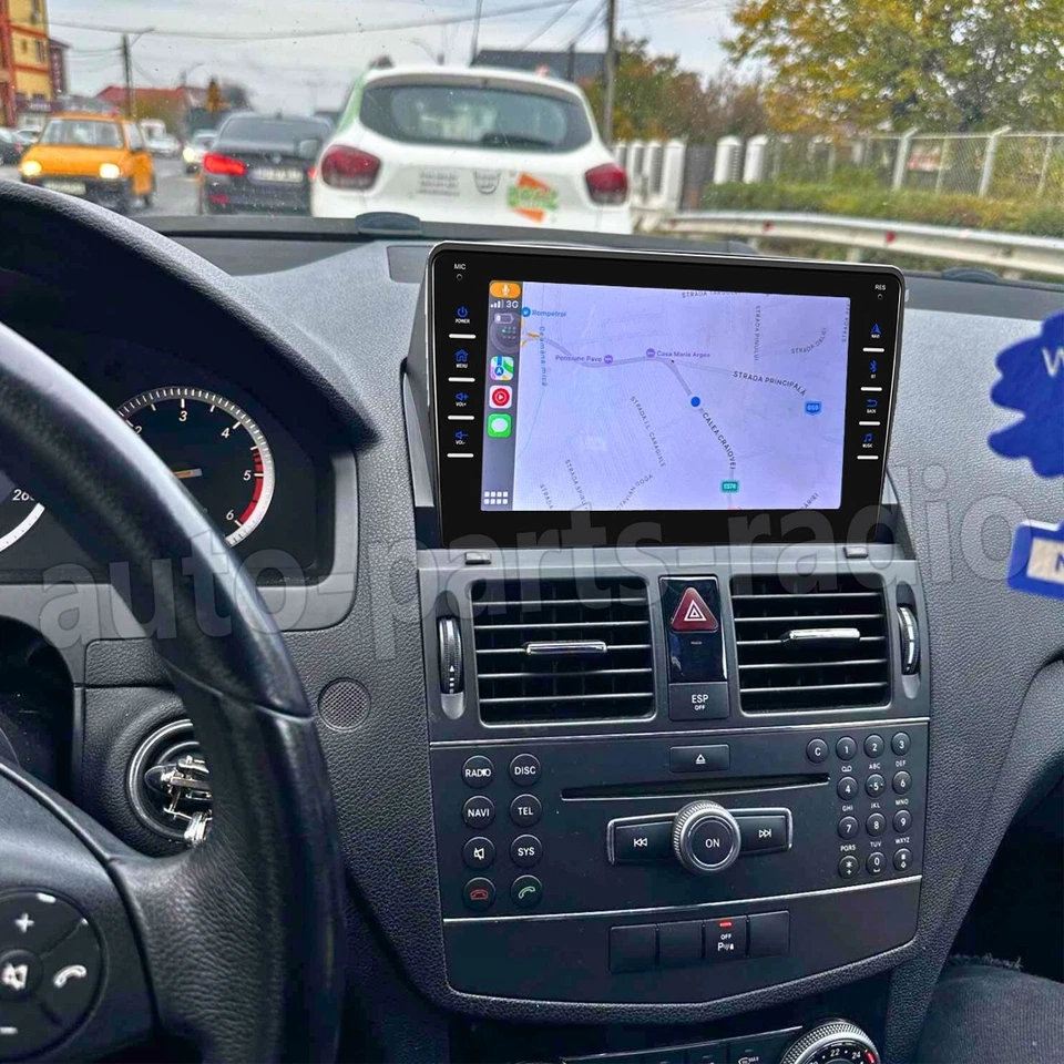 8" For 2006-2011 Mercedes Benz W204 C-Class CarPlay Android 13 GPS Wifi Player Foto 4 de 4