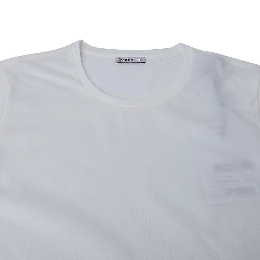 T shirt manica corta con toppa logo Moncler 128305520