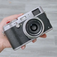 Fujifilm X100T 16.3 MP Black APS-C Digital Camera w/23mm f2 Lens Silver Tested