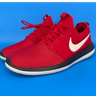Nike Roshe Two University Red White Black Mens Size 14 844656-602 Running Shoes