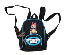 Vintage Powerpuff Girls Mini Backpack Black Cartoon Network Year 2000