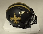 Tyler Shough Signed New Orleans Saints Eclipse Mini Helmet Fanatics Auto