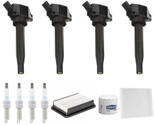Ignition Coils Laser Iridium Spark Plugs Tune Up Kit Fits Kona 1.6L 2021 2022