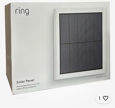 Ring 4W 2nd Gen Solar Panel Charger for Ring Security Cameras White New Open Box
