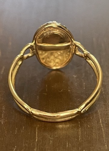 14K Solid Gold Hand-Crafted Bricolage Ring! Size 6 - Picture 4 of 6