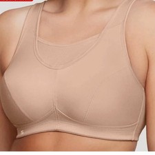 NWOT Glamorise Sport No-Bounce Camisole Sport Bra Wire Free 1066 Size 38F