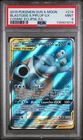 PSA 9 Blastoise & Piplup GX #214 2019 Pokemon Sun & Moon Cosmic Eclipse
