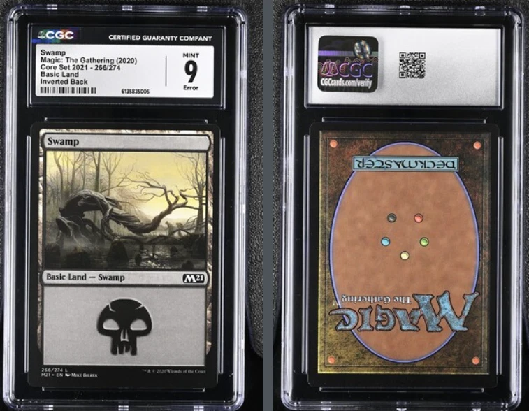 Magic: The Gathering Individual Trading Card Games Misprint for