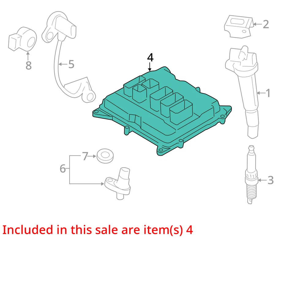 Módulo de control electrónico ECM del motor compatible con BMW 320i 733688 14-18 Foto 3 de 4