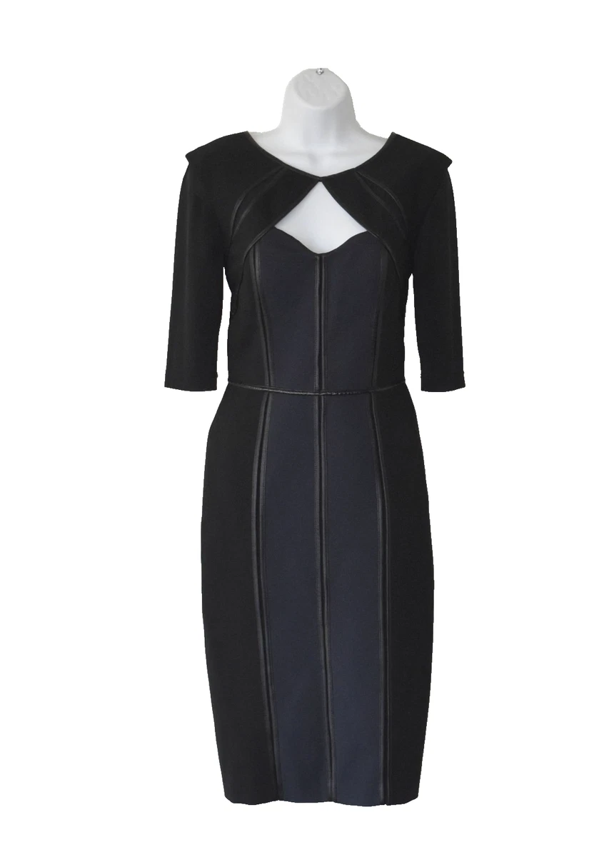 black lace v neck long sleeve dress Roberto Cavalli main image 1