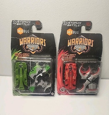 Hexbug Warriors Battling Robots Lot of 2 VIRIDIA & CALDERA Weapons Armor 2012 