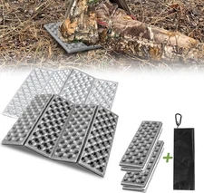 Portable Seat Cushion,Hunting Lightweight Foam Sit Pad,Camping 2pack-Grey 