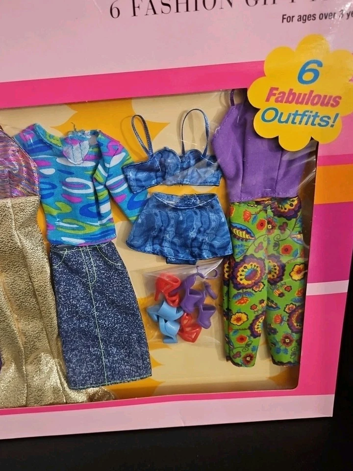 Mattel Barbie Doll 6 Fashion Gift Mattel Barbie Doll 6 Fashion Gi 68073 New 2001 - Image 4 of 4