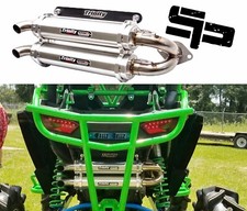 2014-2023 Polaris Rzr 1000xp Trinity Racing Stage 5 Dual Slip-On Exhaust Brushed