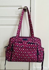 Vera Bradley Katalina Pink Diamonds Stroll Around Baby Diaper Hand Bag New NWT