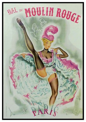 Reproduction Vintage Movies 'Moulin Rouge', Poster, Wall Art