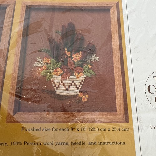 The Creative Circle Crewel Kit #0541 - Cattails & Daisies - New/Sealed - Picture 3 of 8
