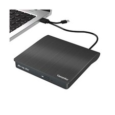 Yaeonku External Bluray Drive,USB 3.0 and Type-C Portable 3D Blu-ray DVD Writ...