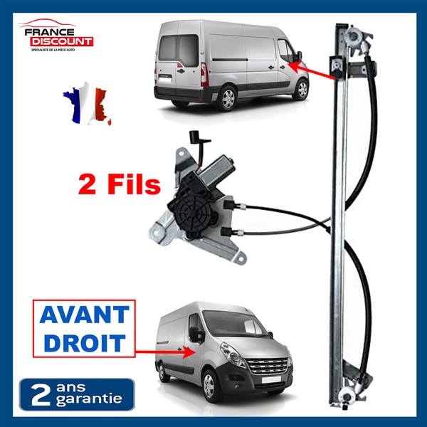 Leve Vitre Mit Motor Vorne Rechts FüR Master 3 III Movano B 807200008R-image