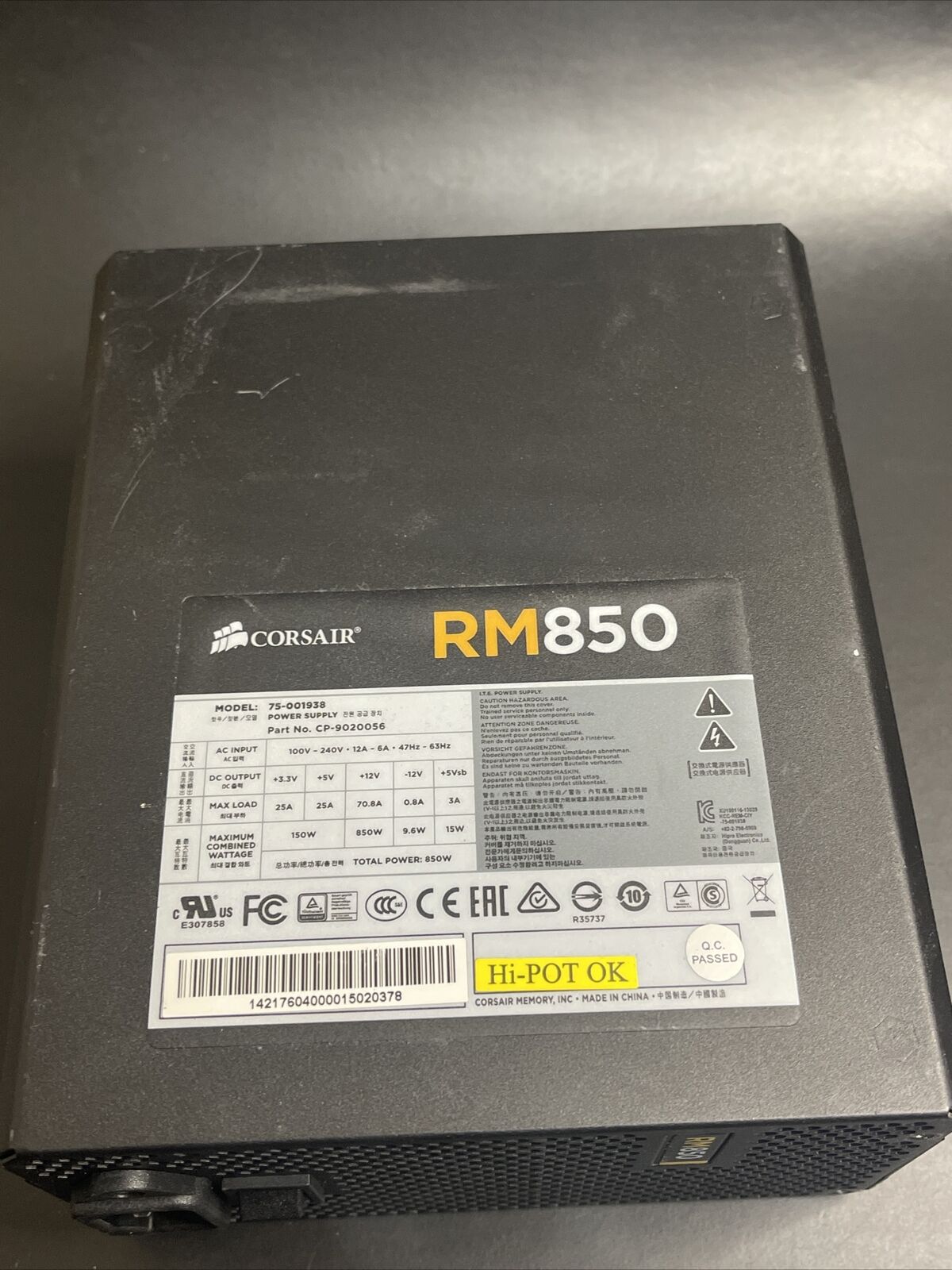 Corsair Rm850 RM Series Gold Modular Power Supply sale online | eBay